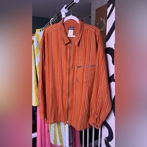 Vintage Pantagonia Burnt Orange Men’s Cotton Flannel Shirt